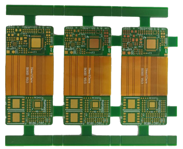 four layer soft and hard bonding board